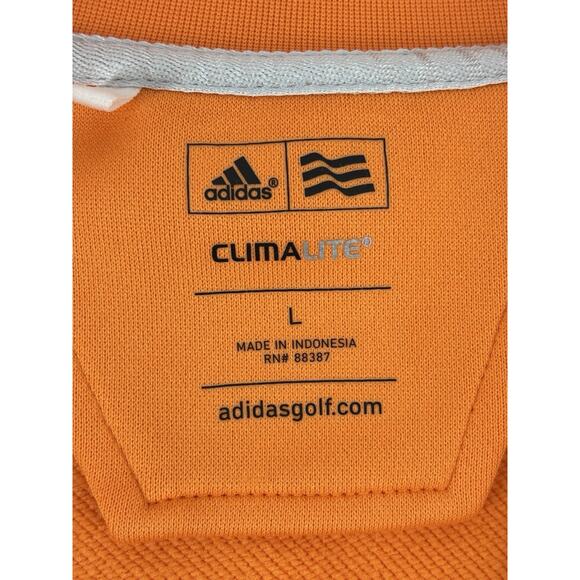Adidas Climalite Men's Quarter Zip Pullover Orange Size XL Golf Sweatshirt EUC - Picture 10 of 10